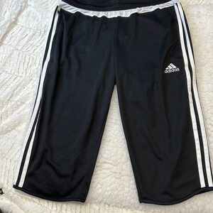 Adidas adizero Black/White Joggers. Size Medium(12-14). EUC. Elastic waist​
